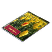Carnet Tulipes jaunes (Côté gauche)