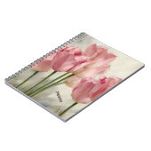 Carnet Tulipes Jolies et Roses Personnalisées (Côté gauche)