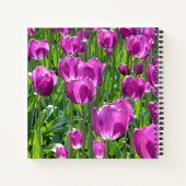 Carnet Tulipes pourpres (Dos)