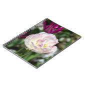 Carnet Tulipes rose vif par jour ensoleillé (Côté gauche)