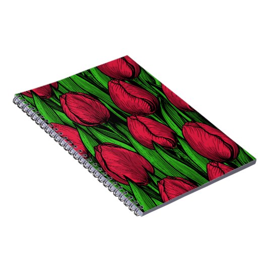 Carnet Tulipes rouges (Côté Droit)