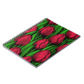 Carnet Tulipes rouges (Côté gauche)