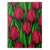 Carnet Tulipes rouges (Devant)