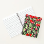 Carnet Tulipes rouges (Intérieur)