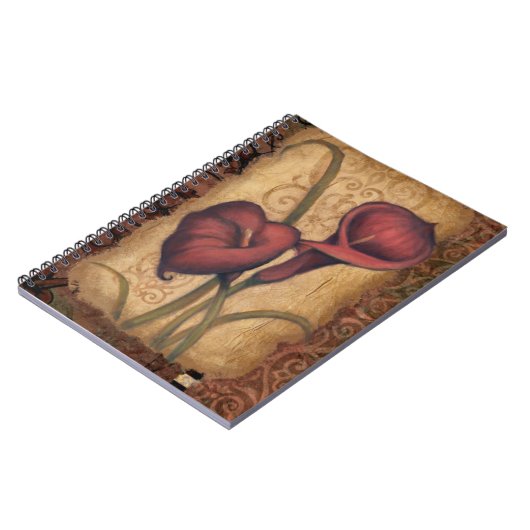 Carnet Tulipes rouges II (Côté gauche)