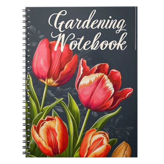 Carnet Tulipes vintages de jardinage (Devant)