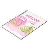 Carnet Tulum, Mexique, Art Voyage, Rose (Côté gauche)