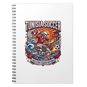 Carnet Tunisie Football Skeleton Attaquant Nations Premiu