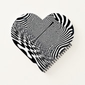 Carnet Tunnel d'illusion optique - Noir et blanc hypnotiq (Dos)