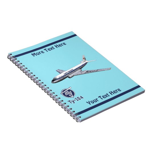 Carnet Tupolev (Т у п л о в) Tu-104 Airliner (Côté Droit)