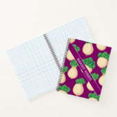 Carnet Turnip Retro couleur Motif personnalisé (Intérieur)