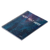 Carnet Turqouise Galaxy Paint Sparkings (Côté gauche)