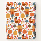 Carnet Turquie & Scarecrow Thanksgiving Motif Recette  (Dos)