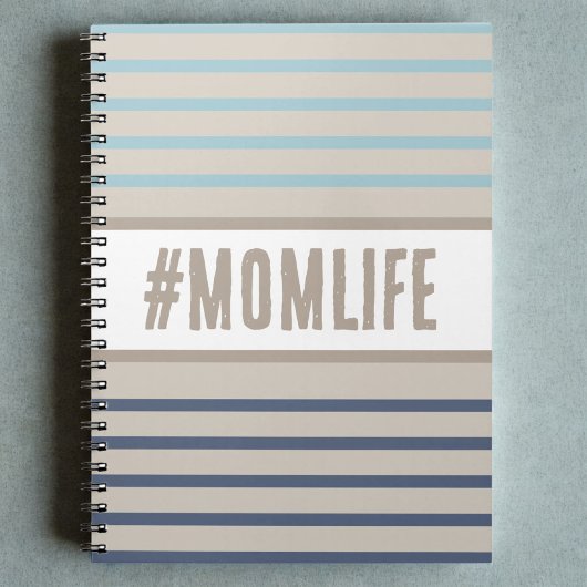 Carnet Turquoise bleu et beige Momlife