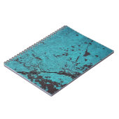 Carnet Turquoise bleu rouillé (Côté gauche)