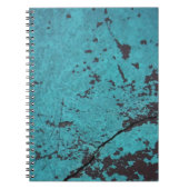 Carnet Turquoise bleu rouillé (Devant)