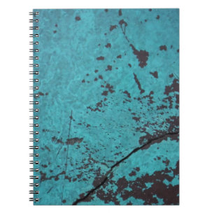 Carnet Turquoise bleu rouillé