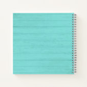 Carnet Turquoise Blue Rustic Camping Woods RV Travel Jour (Dos)