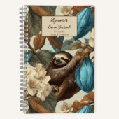 Carnet Turquoise Cacao Sloth Chocolate Tasting (Recto)