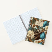 Carnet Turquoise Cacao Sloth Chocolate Tasting (Intérieur)