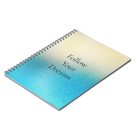Carnet Turquoise Chic Blanc Aqua bleu (Côté gauche)