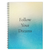 Carnet Turquoise Chic Blanc Aqua bleu (Devant)