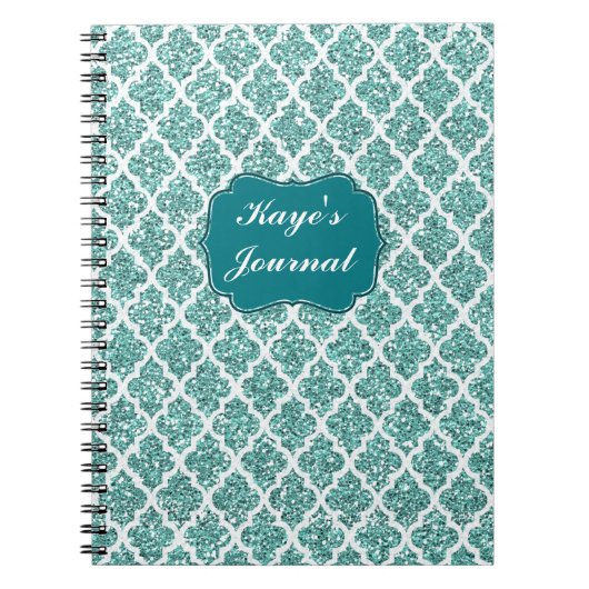 Carnet Turquoise d'allumage personnalisé (Devant)