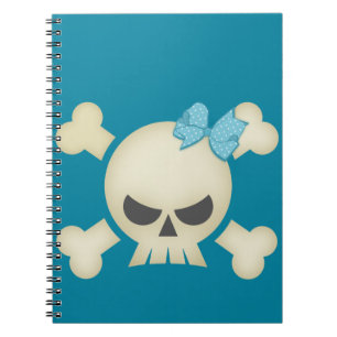 Carnet turquoise d'arc du crâne N