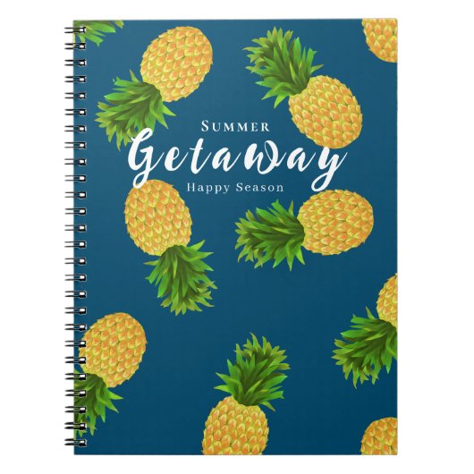 Carnet Turquoise de l'ananas (Devant)