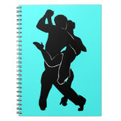 Carnet Turquoise des danseurs de tango (Devant)