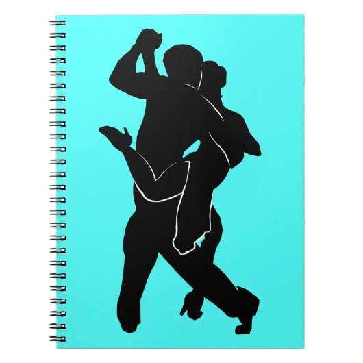Carnet Turquoise des danseurs de tango (Devant)