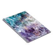 Carnet Turquoise et cristal de quartz pourpre (Côté Droit)