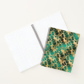 Carnet turquoise et Gold Design (Intérieur)