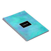 Carnet Turquoise et Purple Misty Ethereal Abstract (Côté Droit)