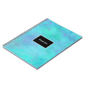 Carnet Turquoise et Purple Misty Ethereal Abstract (Côté gauche)