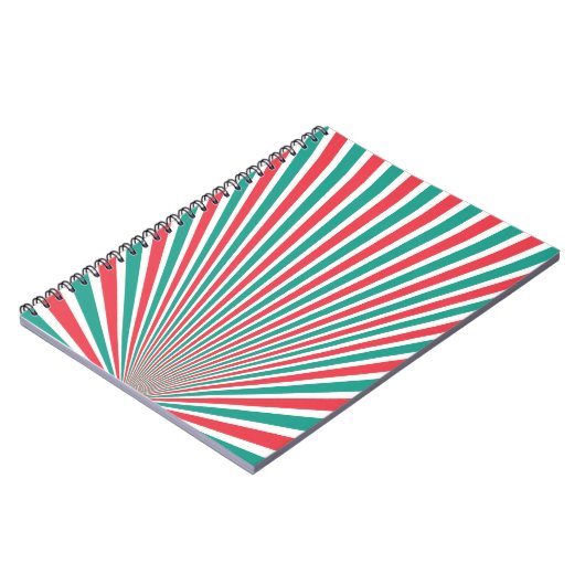 Carnet Turquoise et rouge (Côté gauche)