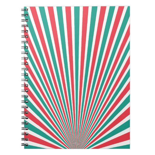 Carnet Turquoise et rouge (Devant)