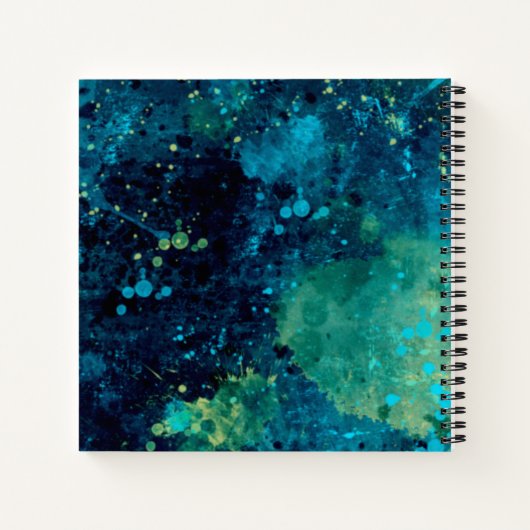 Carnet Turquoise et Yellow (Dos)