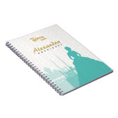 Carnet Turquoise & Gold Arabian Quinceañera (Côté Droit)