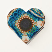 Carnet Turquoise Gold Sun Southwestern Art (Dos)