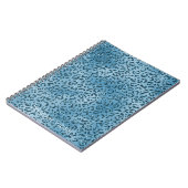 Carnet Turquoise leopard bleu (Côté gauche)