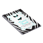 Carnet Turquoise Lingerie Party  (Côté Droit)