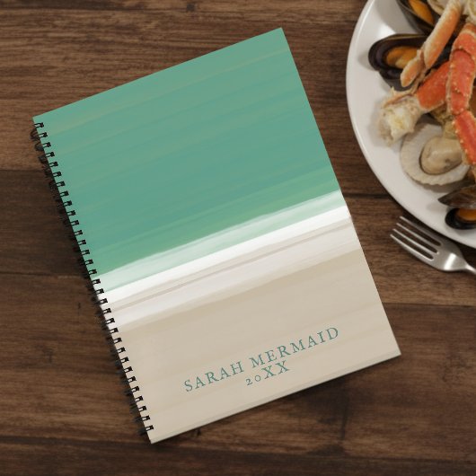 Carnet Turquoise Ocean Beach Nom Modern Recette