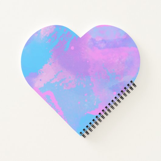 Carnet Turquoise rose Abstrait (Dos)