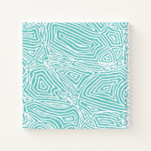 Carnet turquoise Scribbleprint (Dos)