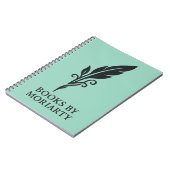 Carnet Turquoise spirale (Côté gauche)