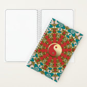 Carnet Turquoise Sunshine Gold Yin Yang (À l'intérieur)