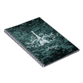 Carnet turquoise Tour Eiffel (Côté Droit)