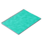 Carnet Turquoise Vert-Bleu Marbleisé (Côté gauche)