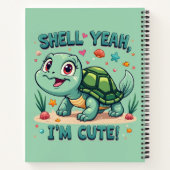 Carnet Turtle Kawaii mignonne avec jeu amusant Océan (Dos)